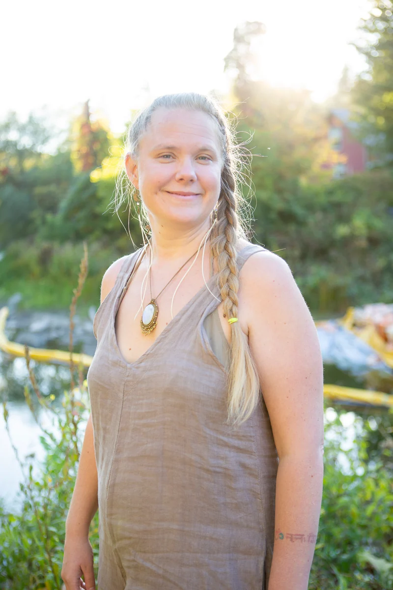 Tiina Kivinen outdoors in natural light.